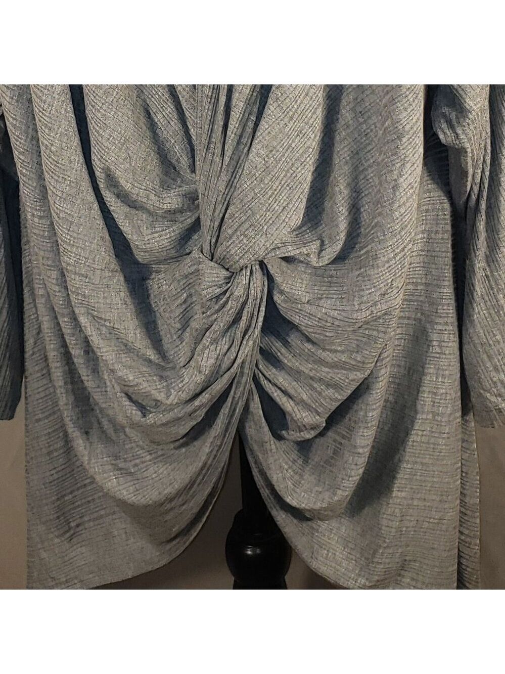 1.STATE Gray Boatneck V w/Twist Back Top - XXL